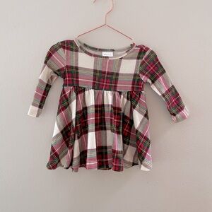 Hanna Andersson holiday plaid dress (3-6 mons)